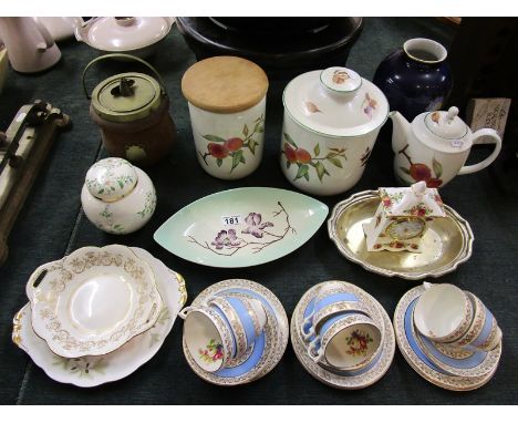 Collection of china to include Royal Worcester, Carlton ware, Royal Albert etc