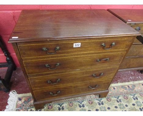 Georgian mahogany night commode chest