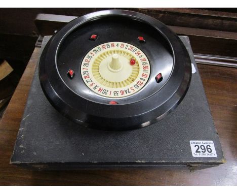 Vintage boxed bakelite roulette wheel