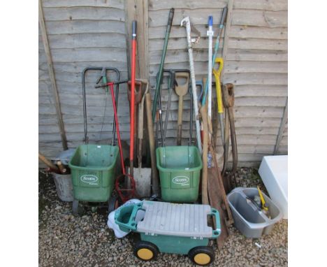 Large collection of garden tools