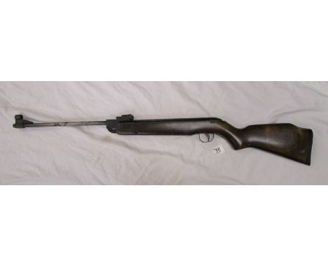 Vintage air rifle - Webley Hawk MkIIIThis lot includes a brown leather gun bag