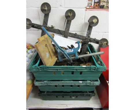 3 boxes of tools to include planes