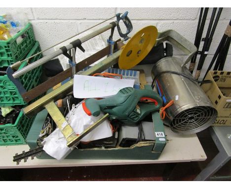 Large collection of tools to include green house heater