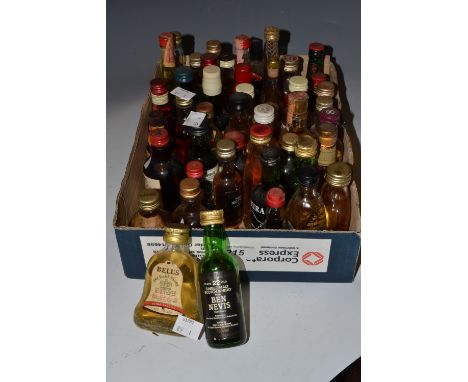 Whisky Miniatures - Cragganmore Single Malt 12 Years; Ben Nevis Single Malt 22 Years; The Antiquary De Luxe Old Scotch Whisky