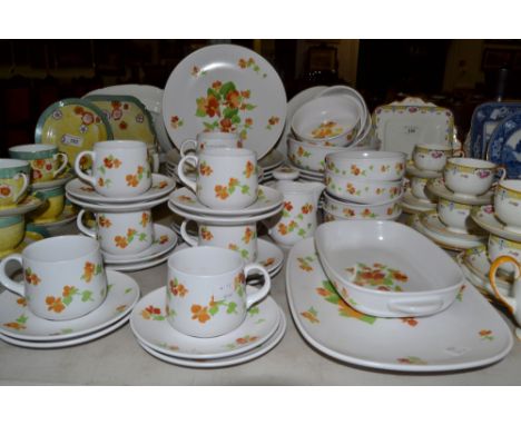 Ceramics - a Noritake Progression China Happy Days dinner and tea  service
