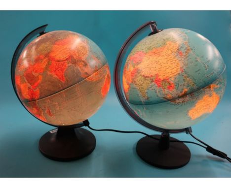 2 light up globes