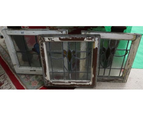 3 leaded light panels