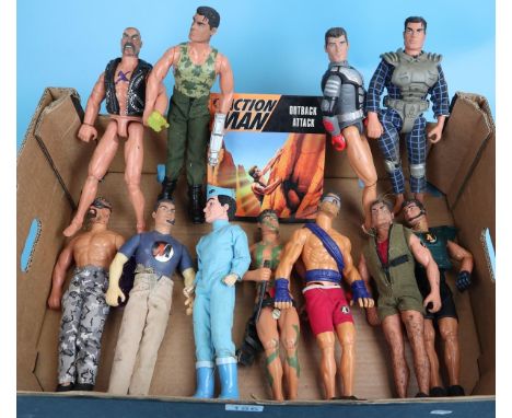 Collection of Action Man figures and book