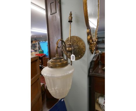 Brass wall light
