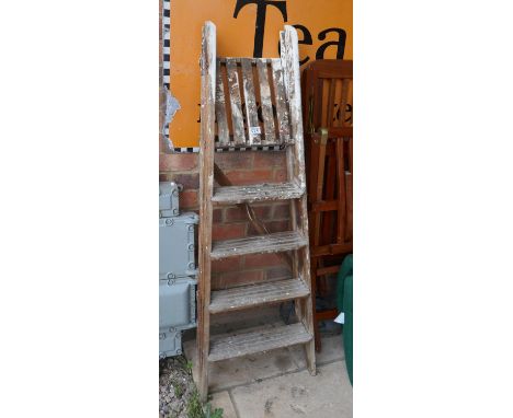 Vintage wooden step ladder