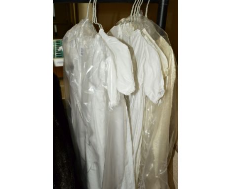 VARIOUS CHILDREN'S NIGHTGOWNS/CHRISTENING/UNDER GARMENTS, together with a vintage wedding dress (8)