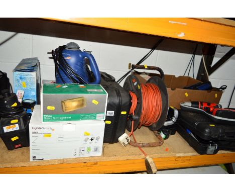 A COLLECTION OF TOOLS COMPRISING OF A CASTED INVENTEK PROFESSIONAL LASER LEVEL, a cased nutool battery drill, another nutool 