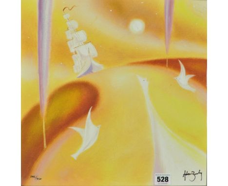 ADAM BARSBY 'LOVES JOURNEY IV', a limited edition print on canvas, signed bottom right, unmounted, unframed, approximate size
