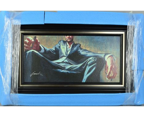 GABE LEONARD 'LIKE A BOSS', a limited edition hand embellished print on board 121/175, signed in silver pen with certificate,