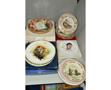 VARIOUS COLLECTORS PLATES, to include a set of six limited edition Spode 'Hunting Scenes' (with three boxes), four boxed limi