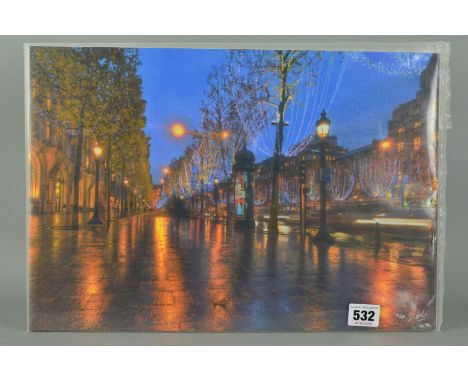 DARREN BAKER 'ON THE BOULEVARD', Parisian street scene, a limited edition print on board 12/49, signed bottom right with cert