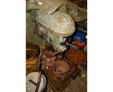 A VINTAGE PROGRESS NO 1 PILLAR DRILL