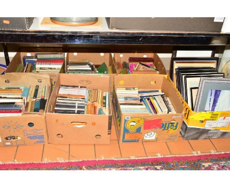 BOXES OF BOOKS to include Penguin classics and modern classics, vintage fiction, history and biographies etc, together with a