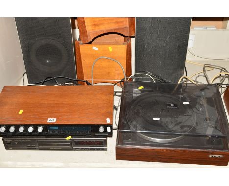 A VINTAGE COMPONENT HI-FI, including a Trio KP-2022A Turntable with a Shure M75ED Type 2 cartridge, an Armstrong 625 Amplifie