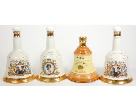 Three Bell's collectors decanters, of Royal interest, with contents, to include The Wedding Of Prince Andrew And Miss Sarah F