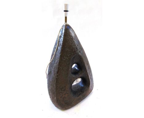 A LARGE STUDIO LAMP BASE,  84.5cm high including electrical fitting (SOLD AS PARTS)