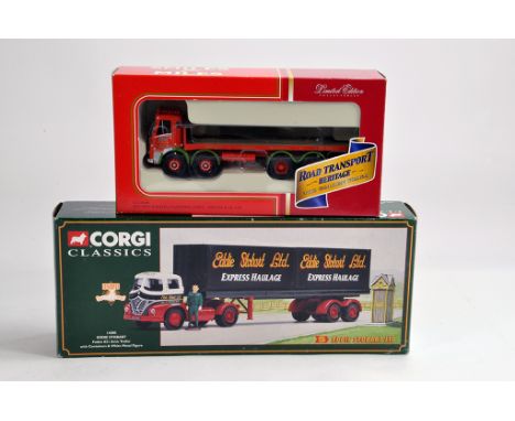 Corgi Classics 1/50 No. 14303 Foden S21 (Eddie Stobart) plus CC11508 AEC (Smiles and Co). M in Boxes. (2)
