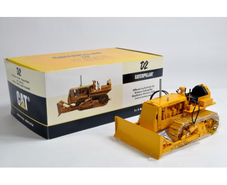 Spec Cast 1/16 Precision Caterpillar D2 Crawler Tractor with Blade. NM to M in Box.