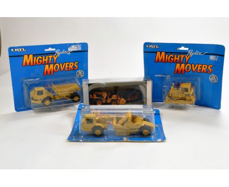 Ertl 1/64 Mighty Movers construction diecast plus Conrad CASE DH4B Trencher. M in Boxes. (4)