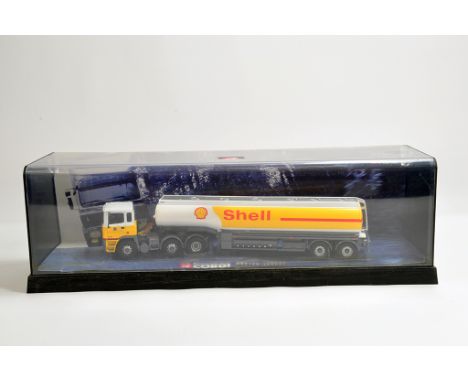 Corgi 1/50 Diecast Truck No. 75102 ERF Shell Tanker. M in Perspex Display Case.
