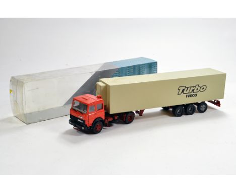 Old Cars 1/50 Iveco Truck and Trailer Set. NM to M in Box.
