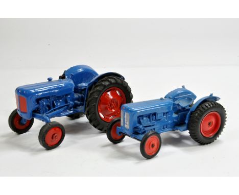 Chad Valley Fordson Dexta (Repainted) plus Crescent Fordson Tractor. Generally F to VG. (2)