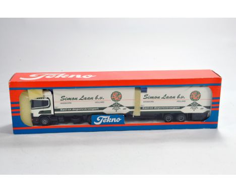 Tekno 1/50 Holland Dutch Truck Issue Scania 124L with Trailer. Simon Laan. M in Box.