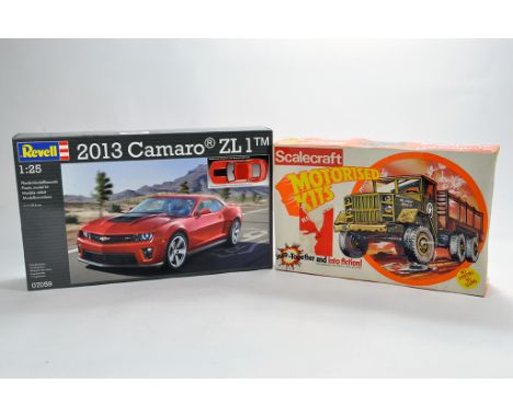 Revell 1/25 Camaro Kit plus part built Scalecraft US Army Vehicle. (2)
