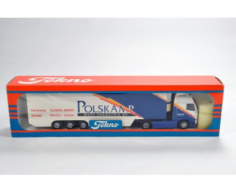 Tekno 1/50 Dutch Truck Volvo FH12 Globetotter with Fridge Trailer. Polskamp. M in Box.