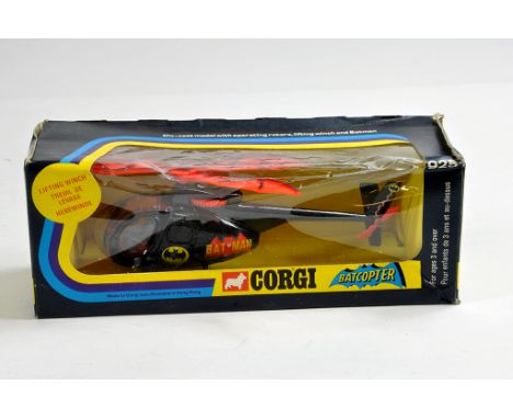 Corgi No. 925 Batman Batcopter. NM to M in F to G Box.