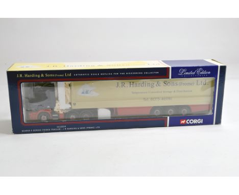 Corgi Commercial 1/50 Diecast Truck No. CC12215 Scania 4 Series Fridge Trailer. Harding and Sons. M in Box.