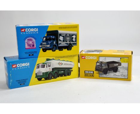 Corgi Classics 1/50 Trio including No. 30308 Thames trader (Foxs), 24202 Leyland Octopus Tanker (Power Petroleum) and a Bedfo