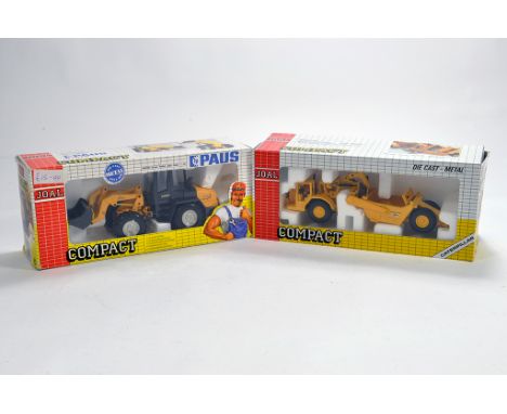 Joal 1/35 Paus Wheel Loader plus CAT Scraper. M in Boxes. (2)