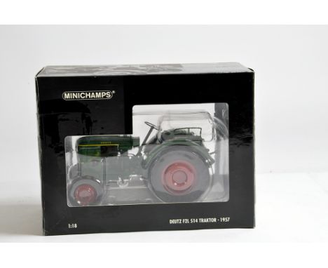 Minichamps 1/18 High Detail Deutz F2L Tractor. M in Box.