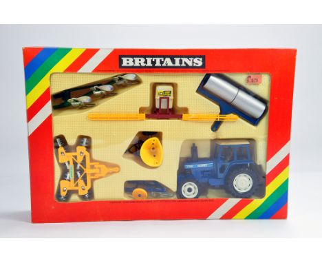 Britains Farm 1/32 No. 9592 Ford 7710 Tractor and Implement Set. M in E Box.