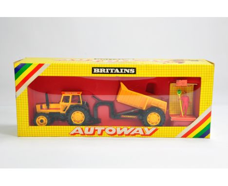 Britains Farm 1/32 No 9881 Autoway Deutz DX92 Tractor and Dump Trailer Set. M in E Box.