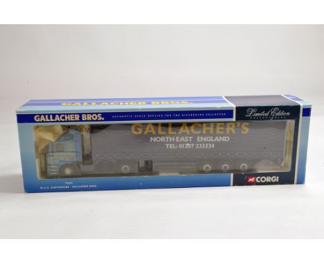 Corgi Commercial 1/50 Diecast Truck No. 75803 MAN Curtainside. Gallacher Brothers. M in Box.