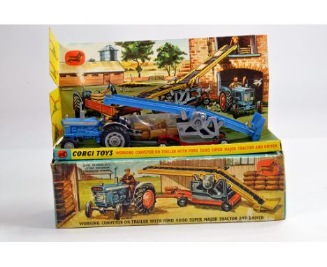 Corgi Toys Gift Set No. 47 comprising of Ford 5000 Super Major Tractor and Elevator. NM in G Box.