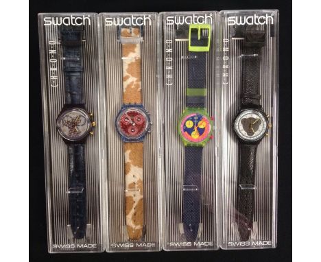 Swatch Watches - a Chrono Grand Prix wrist watch, SCJ 101, others;  Timeless Zone SCN 104;  Fury SCN 109;  Colossal SCB 109, 