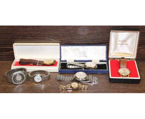 GROUP OF VARIOUS WATCHES 
including a Citizen watch, two Timex watches and an Ingersoll watch, along with a Monet necklace