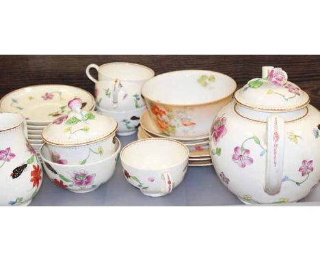 ROYAL WORCESTER PART DINNER SERVICE
together with hand painted ceramics 