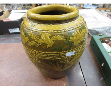 Large 20th Century glazed pottery planter