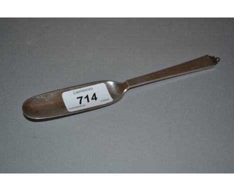 Georg Jensen, silver cheese scoop with narrow blade, tapering handle and stepped finial, 6.75ins long, 1.5ozs CONDITION REPOR