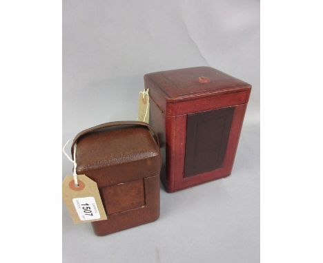 Two empty carriage clock cases 