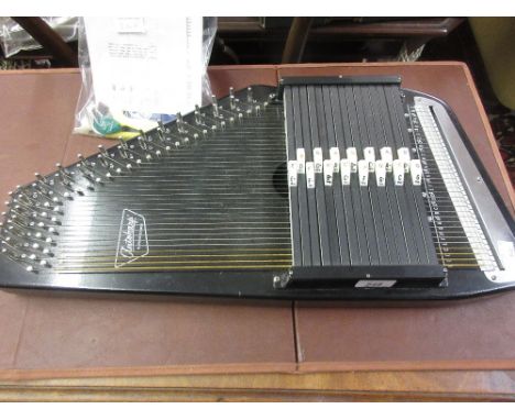 20th Century autoharp by Oscar Schmidt with manual and accessories